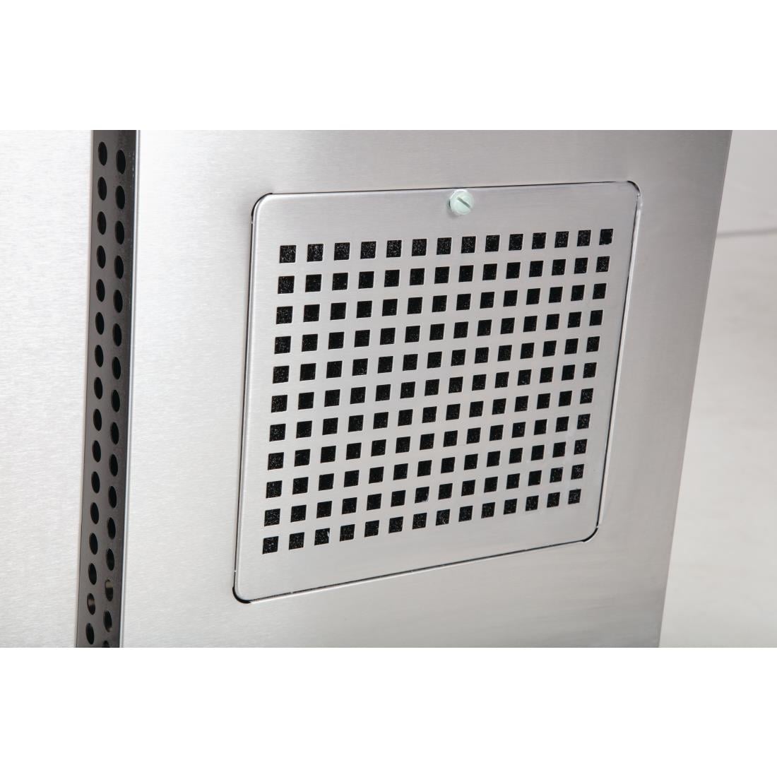 G596 Polar U-serie 2-deurs koelwerkbank 282L