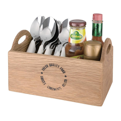 CN517 Olympia eikenhouten tafelcaddy 23cm