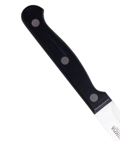 CS716 Olympia steakmessen met ronde punt zwart (12 stuks)