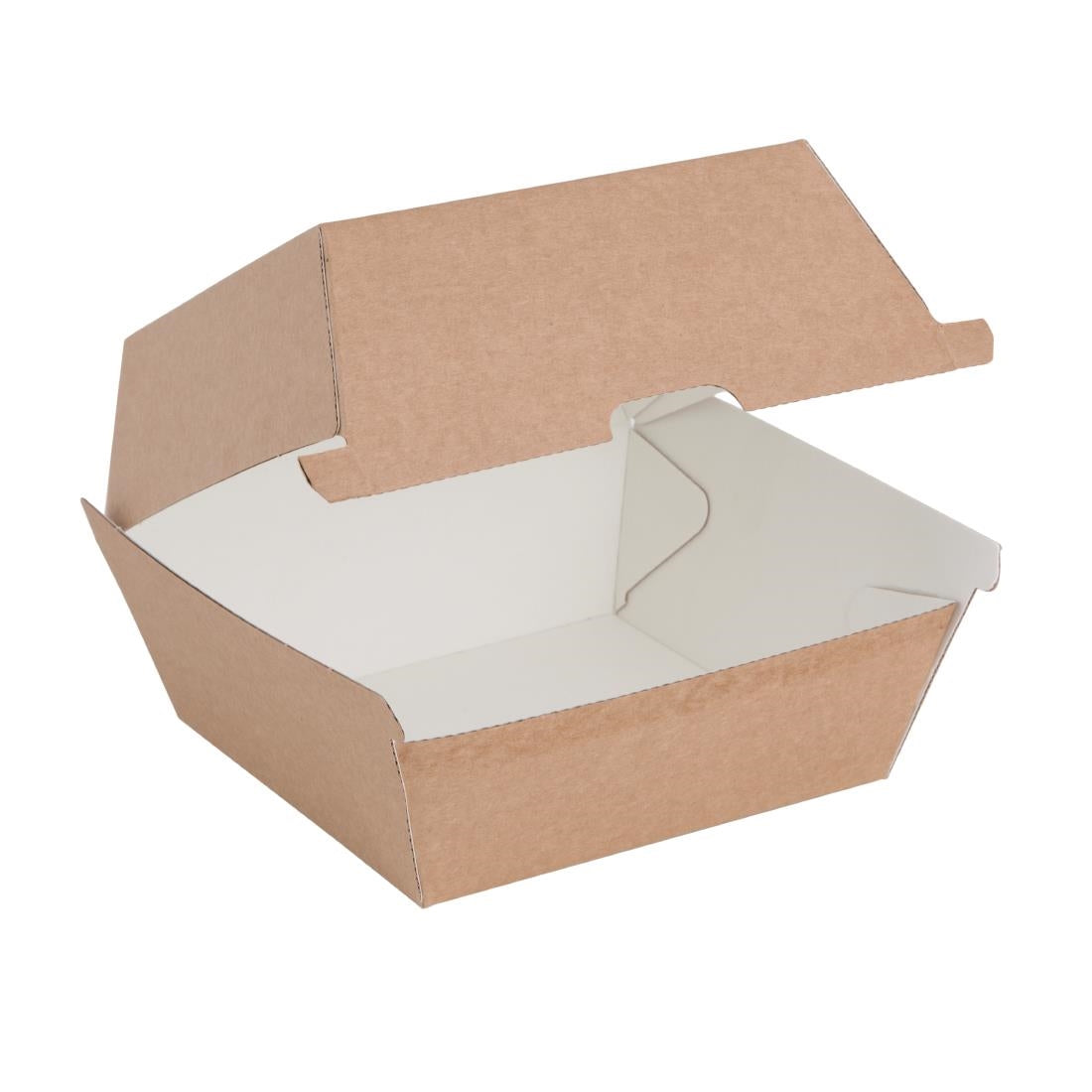 FB664 Fiesta Compostable composteerbare hamburgerdoosjes kraft klein (200 stuks)