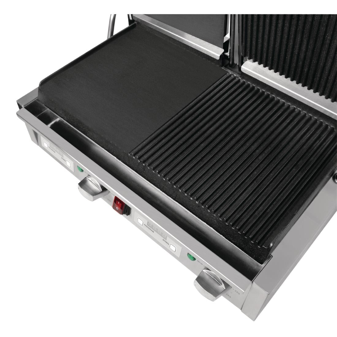 FC386 Buffalo dubbele halve geribbelde contactgrill