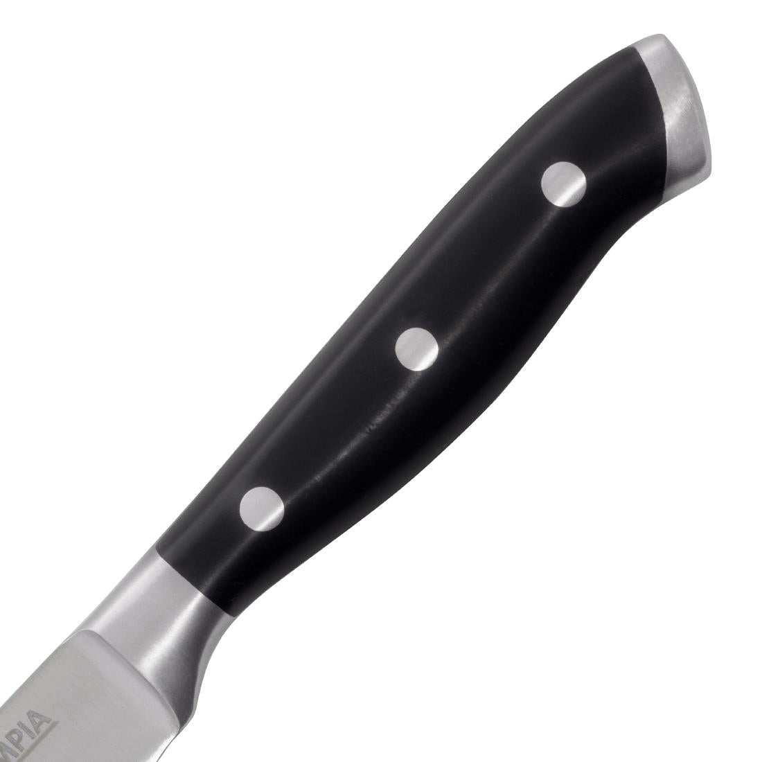 GR919 Olympia Premium Geklonken Steakmessen Met Zwarte Abs Handvatten (6 stuks)
