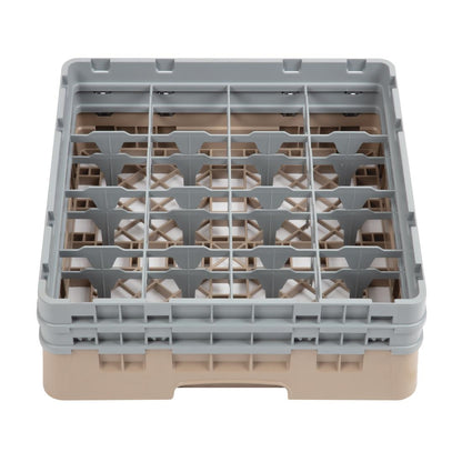 DW551 Cambro Camrack vaatwaskorf met 16 compartimenten max. glashoogte 13,3cm