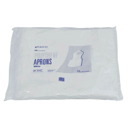 A310 Disposable polyethyleen halterschorten 14,5 micron wit (100 stuks)