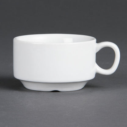 CB471 Olympia Whiteware stapelbare espressokopjes 8,5cl (12 stuks)