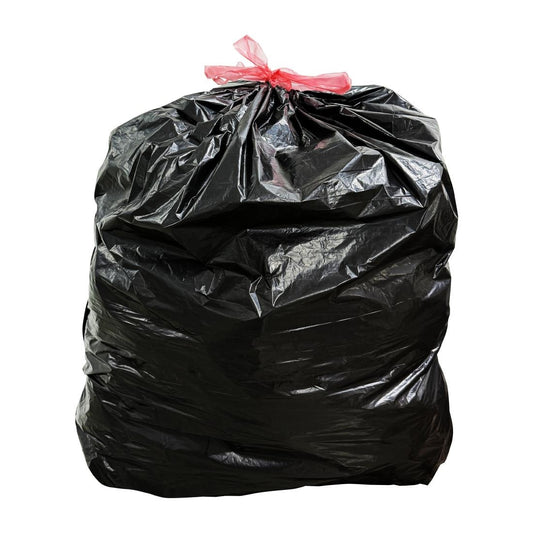JA599 Nisbets Essentials Medium Duty Bin Bags Black 70Ltr (50 Pack)