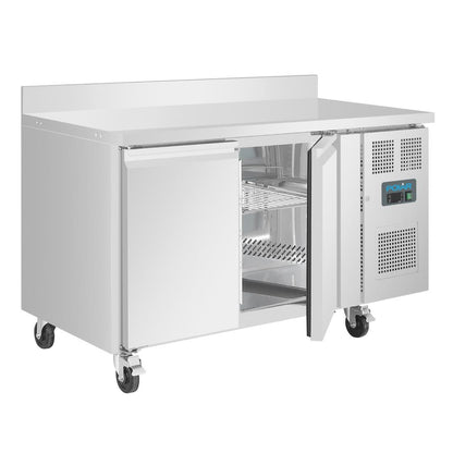 UA064 Polar U-Serie Dubbele Deurs Werkbank koeling met Achterwand 282Ltr