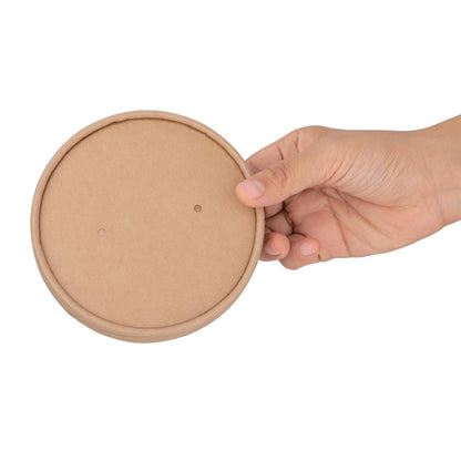 FB557 Fiesta Compostable papieren deksel voor soepbekers FB166, FB168 (500 stuks)