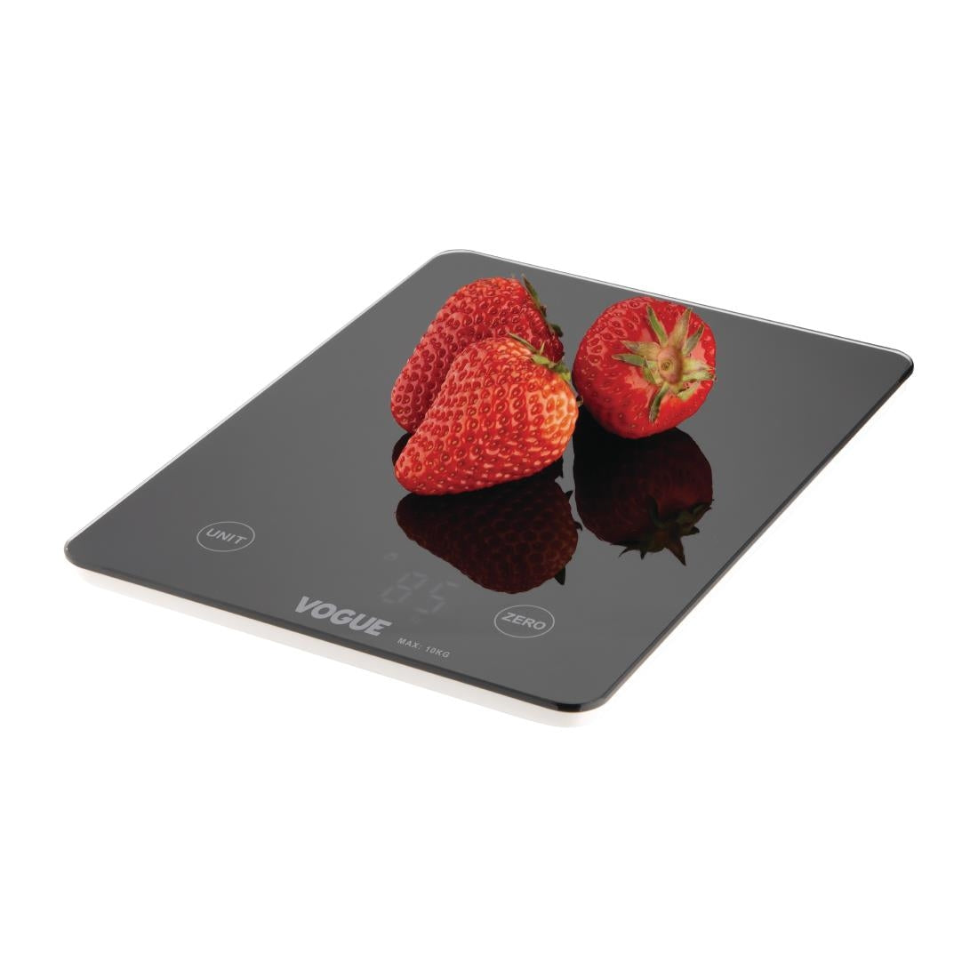 FS488 Vogue digitale zwarte vierkante weegschaal 10 kg