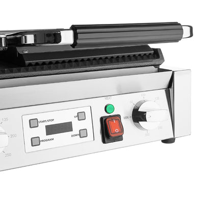 CU611 Buffalo Dubbele Contactgrill Geribbelde Platen
