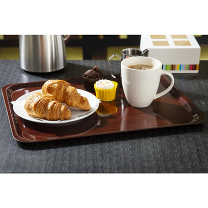U417 Cambro Capri gelamineerd dienblad mahonie 46x36cm