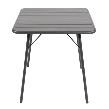 CS730 Bolero vierkante stalen tafel grijs 70cm
