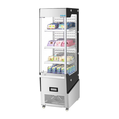 PG006 Polar G-Serie Slimline Multideck Displaykoelkast met Deur