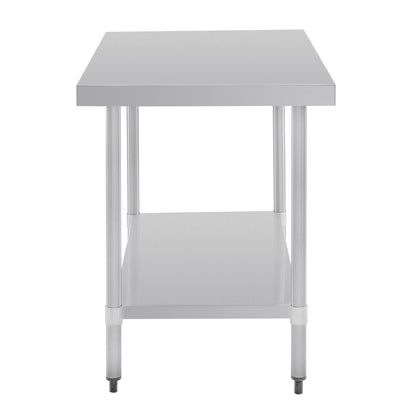 GJ502 Vogue RVS werktafel zonder achteropstand 90x120x70cm