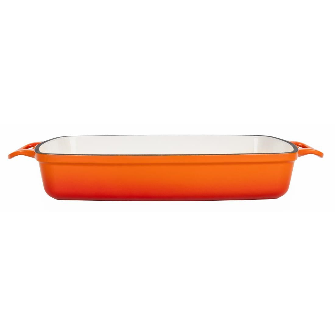 GH322 Vogue rechthoekige gietijzeren ovenschaal oranje 2,8Ltr