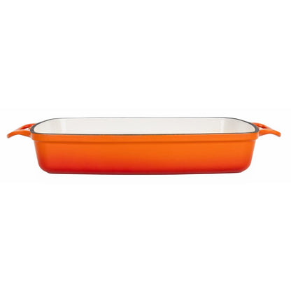 GH322 Vogue rechthoekige gietijzeren ovenschaal oranje 2,8Ltr