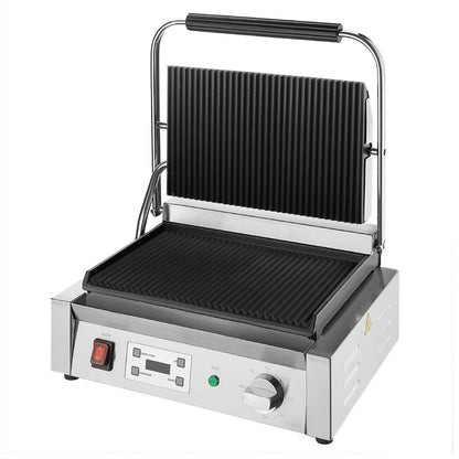 CU608 Buffalo Extra Grote Contactgrill Geribbelde Plaat