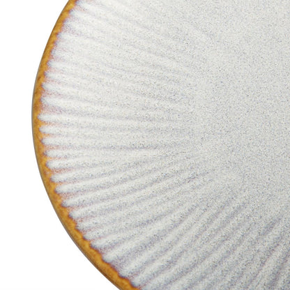FU196 Olympia Drift Grijze Coupe Borden Met Reliëf, 180mm (6 Stuks)