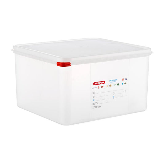 DL983 Araven GN2/3 voedseldoos met deksel 19Ltr (4 stuks)
