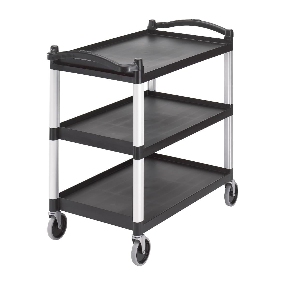 CT400 Cambro KD serveerwagen met 3 bladen zwart