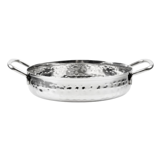 HY110 Olympia Tafelpresentatie Handvat Schotel Roestvrij Staal Gehamerd 125mm