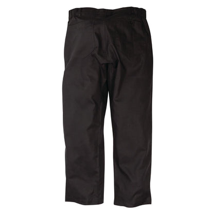 A674-XL Chef Works Executive unisex koksbroek visgraat zwart XL