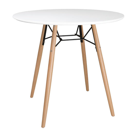 DB218 Bolero Arlo tafel rond wit 798mm