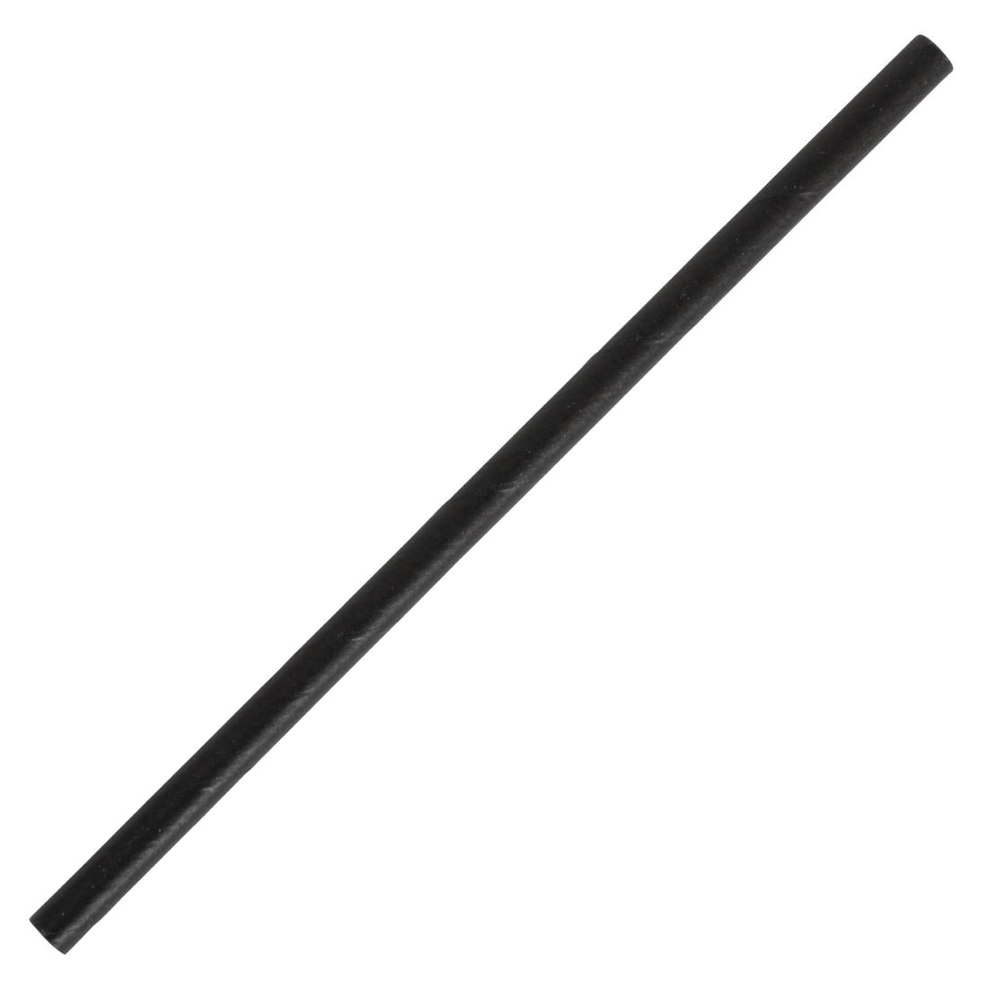 CY080 Fiesta Compostable composteerbare papieren cocktailrietjes zwart (250 stuks)
