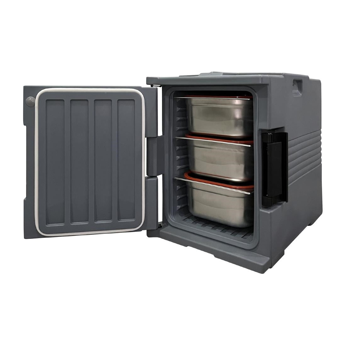 DX993 Vogue Thermo-Box 600 Voorlader Box Zwart Voor GN Bak Afmeting - 465X610x630mm