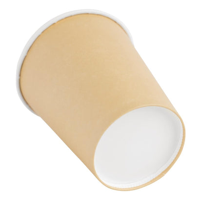 GF030 Fiesta Recyclable koffiebekers enkelwandig lichtbruin 23cl (1000 stuks)