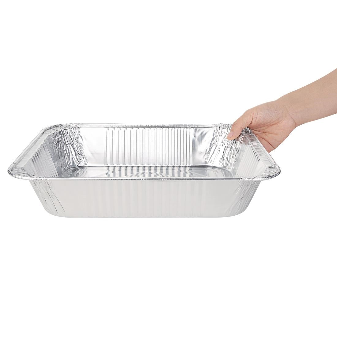 CP513 Fiesta Recyclable rechthoekige aluminium serveerschalen GN 1/2 (5 stuks)