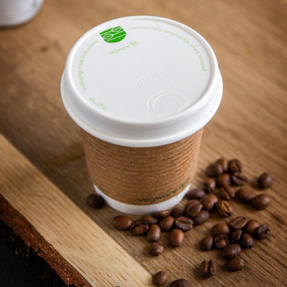 CF888 Vegware 79-Serie composteerbare koffiebeker deksels (1000 stuks)