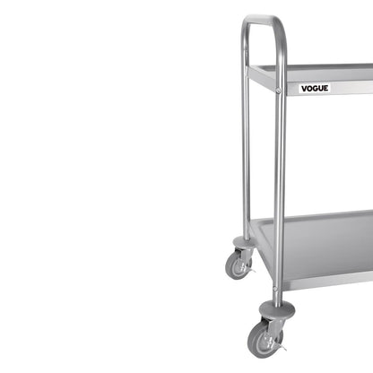F997 Vogue RVS serveerwagen met 2 bladen Medium