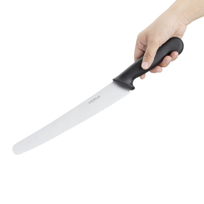 CF895 Hygiplas gekarteld gebakmes zwart 25,4cm