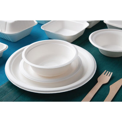 CW906 Fiesta Compostable composteerbare bagasse kommen 300ml (50 stuks)