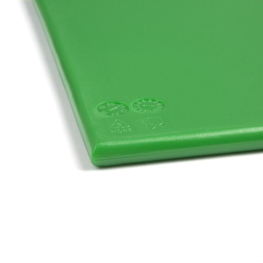 J013 Hygiplas HDPE snijplank groen 600x450x12mm