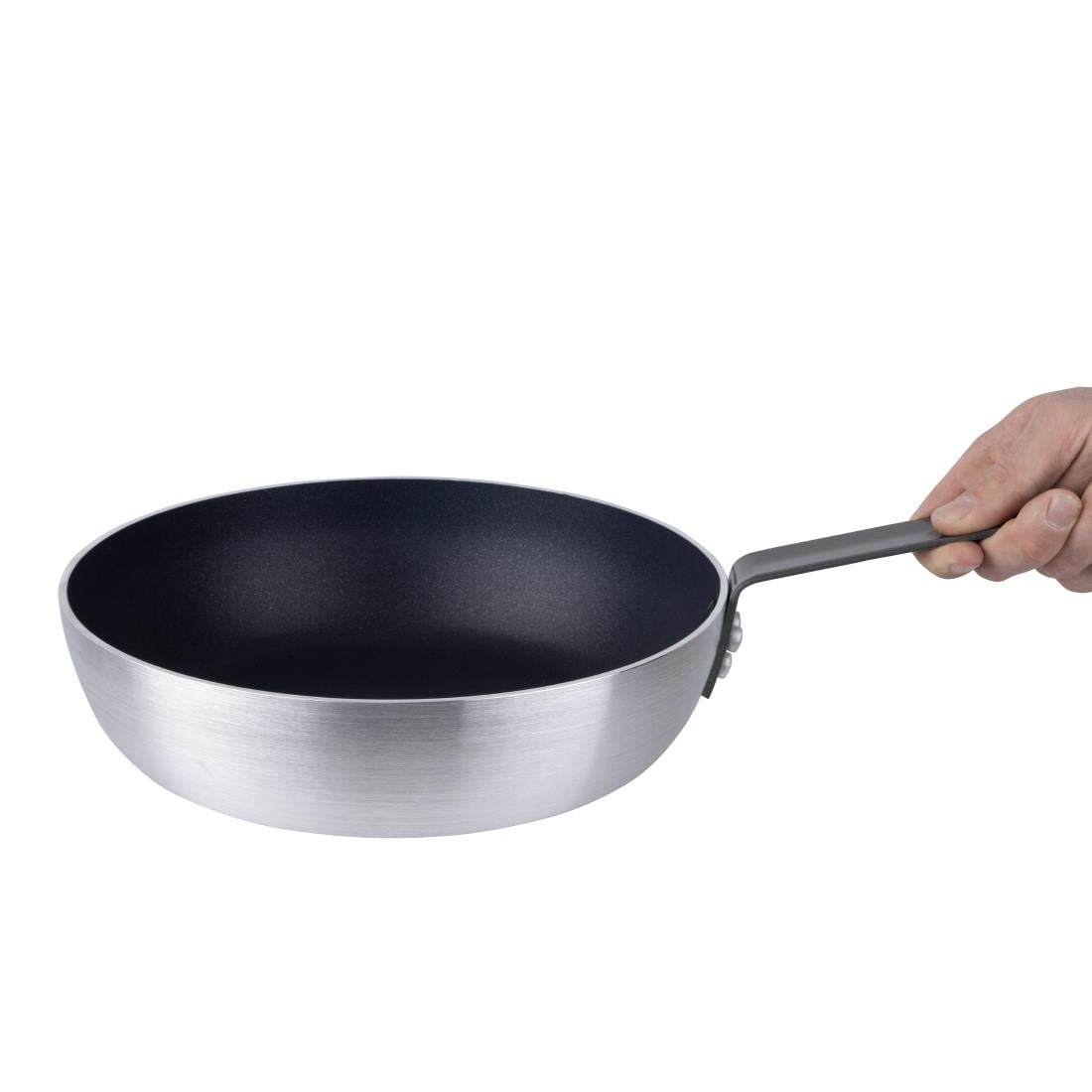 HT985 Vogue Aluminium Antiaanbak Gekromde Sauté Pan 28cm