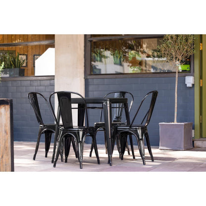 GC867 Bolero Bistro tafel vierkant 668mm zwart