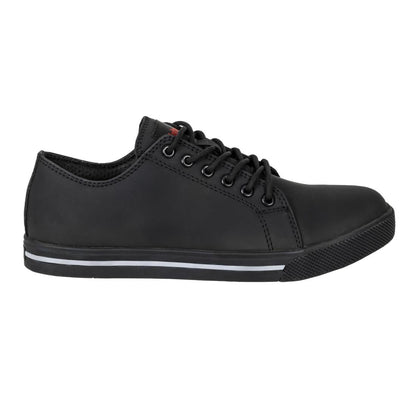 BA060-44 Slipbuster veiligheidssneakers van gerecyclede microvezels matzwart 44