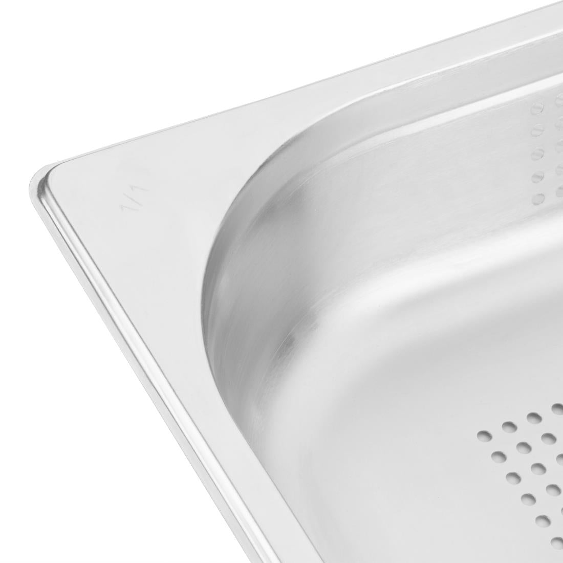 K840 Vogue roestvrijstalen geperforeerde 1/1 gastronorm bak 65mm