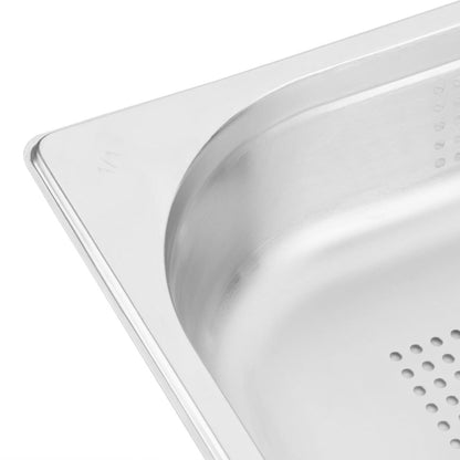 K840 Vogue roestvrijstalen geperforeerde 1/1 gastronorm bak 65mm