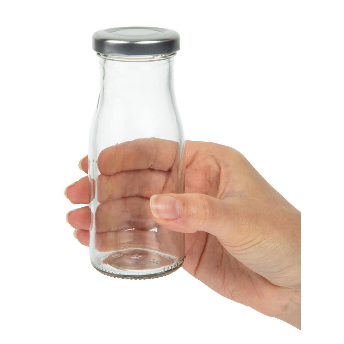 GL162 Zilveren deksel voor mini melkfles GL160 (18 stuks)