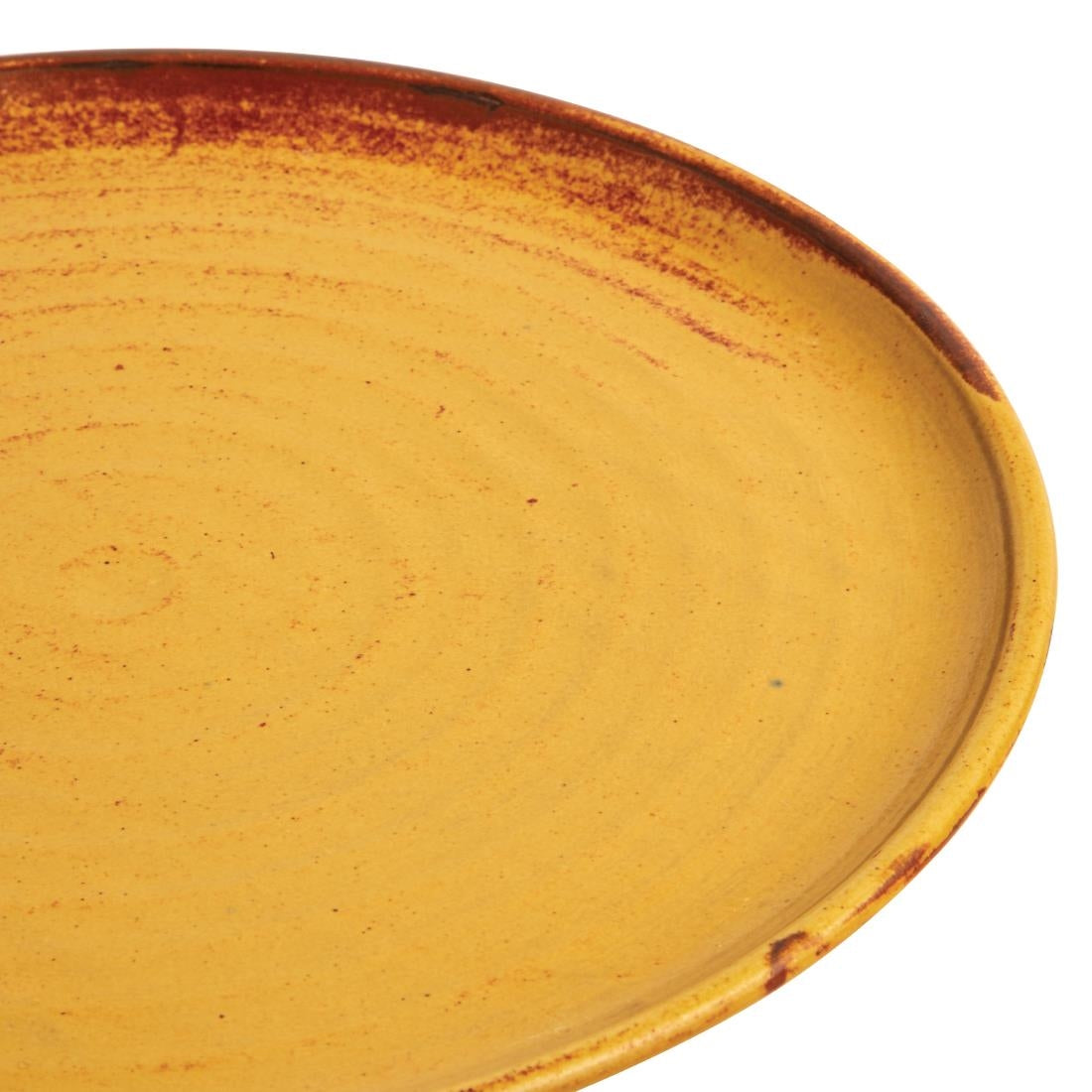 FA310 Olympia Canvas ronde borden met smalle rand roestoranje 26,5cm (6 stuks)