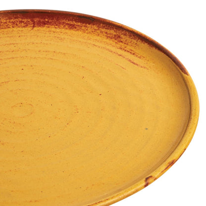 FA310 Olympia Canvas ronde borden met smalle rand roestoranje 26,5cm (6 stuks)