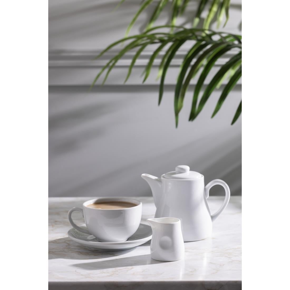 GM366 Olympia porseleinen melkkannetje met kuiltjes 70ml (6 stuks)