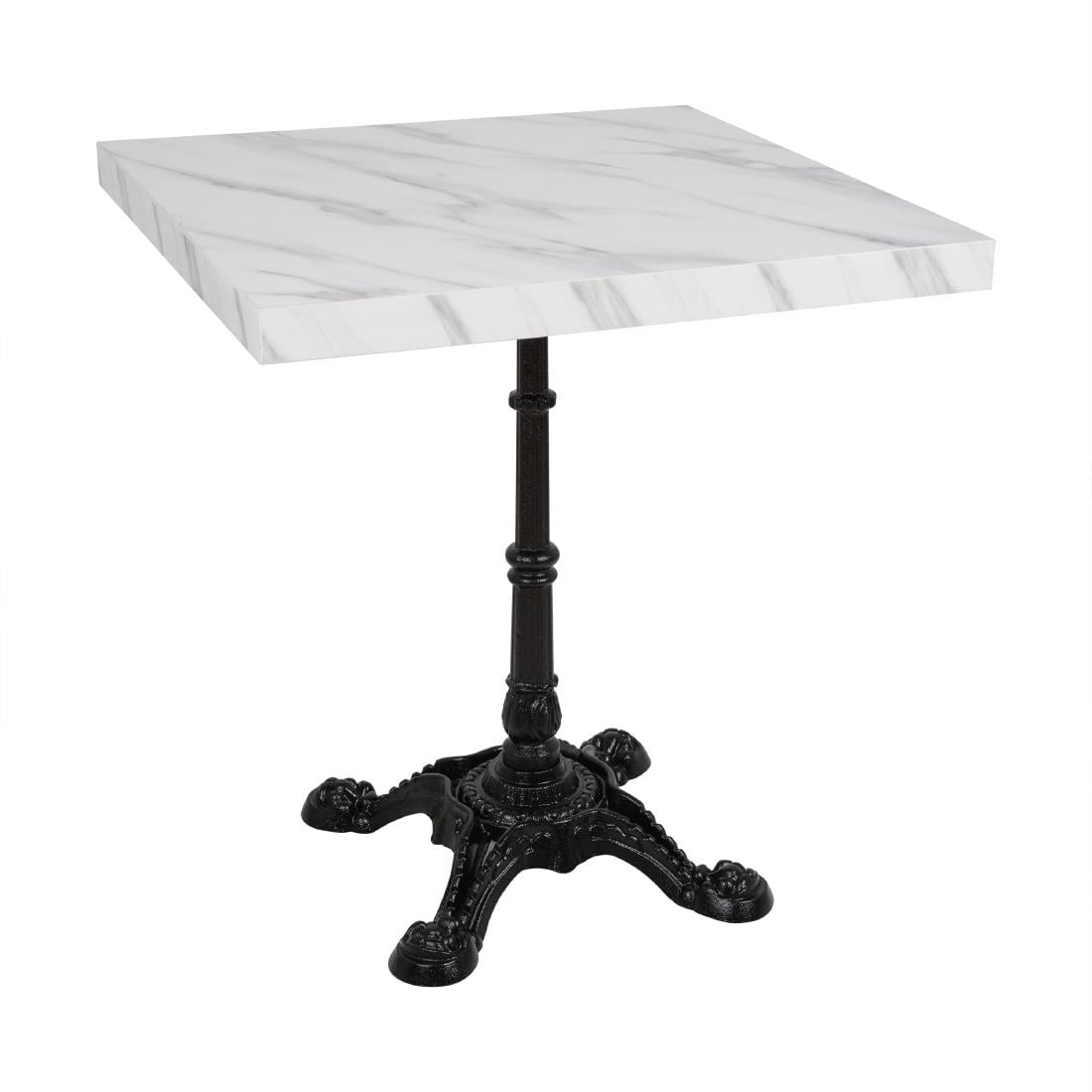DT446 Bolero, voorgeboord vierkant tafelblad met marmereffect, 700 mm