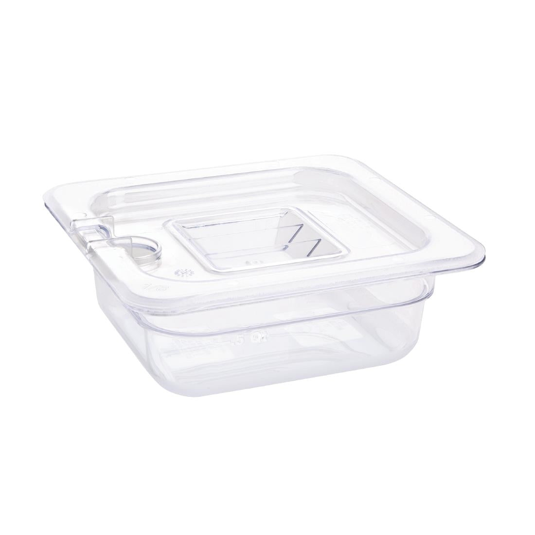 U239 Vogue polycarbonaat bak transparant GN 1/6 65mm