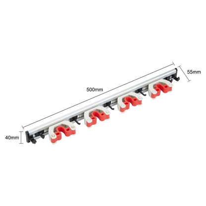 JB539 Jantex wandhouder voor stelen (4 klemmen)