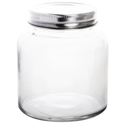 CP082 Vogue glazen voorraadpot met schroefdeksel 330ml (6 stuks)