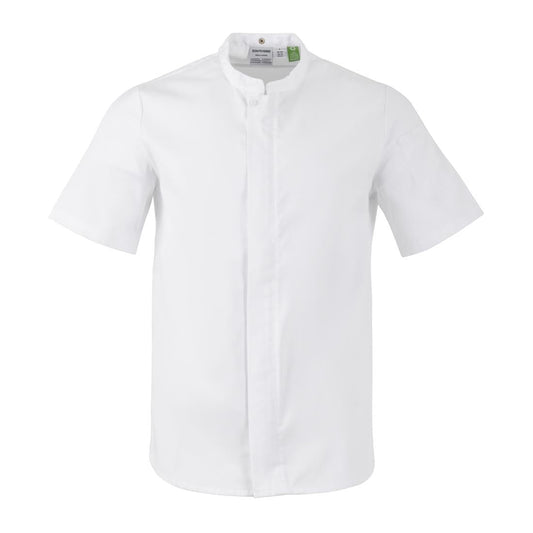 BA116-L Southside Harlem Koksjas Wit Korte Mouw Mesh Maat L